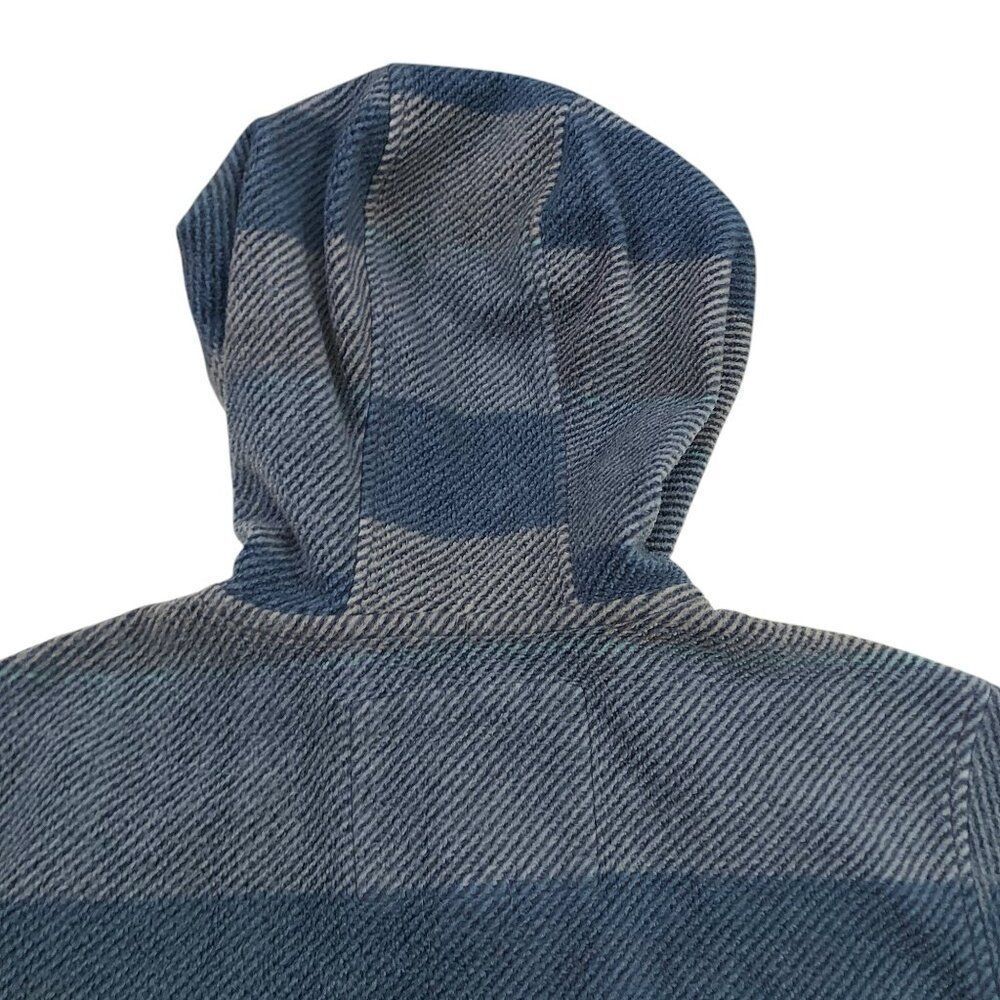 Vissla Hoodie Boys Large 12 Blue Fleece Striped Cozy Comfy Warm Travel Outdoor - Picture 8 of 12